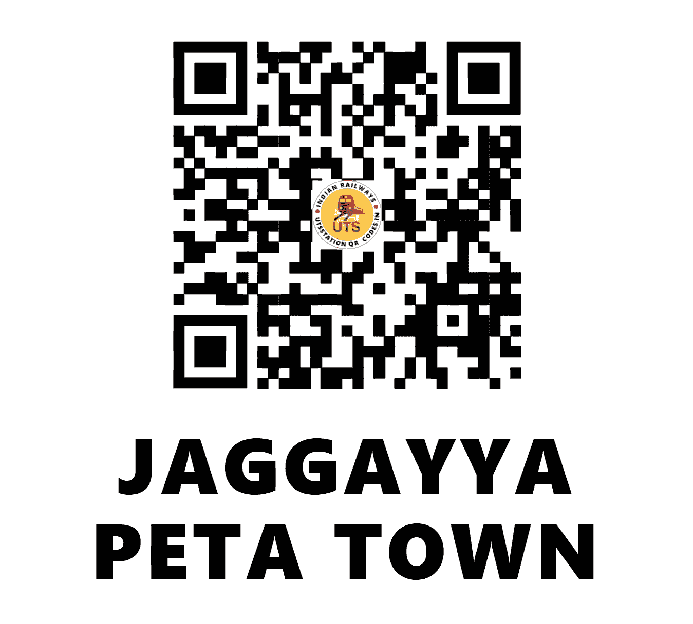UTS QR Code for JAGGAYYA PETA TOWN - JPTN (SC - ANDHRA PRADESH)